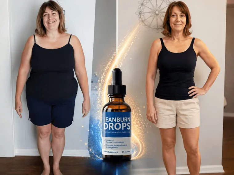 LeanBurn Drops weight loss before and after transformation results